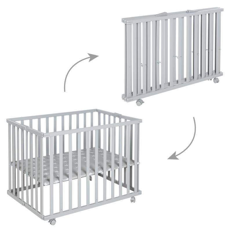 roba Laufgitter klappbar, taupe, 75 x 100 cm, platzsparendes Spielgitter inkl. Rollen roba Laufgitter klappbar, taupe, 75 x 100 cm, platzsparendes Spielgitter inkl. Rollen