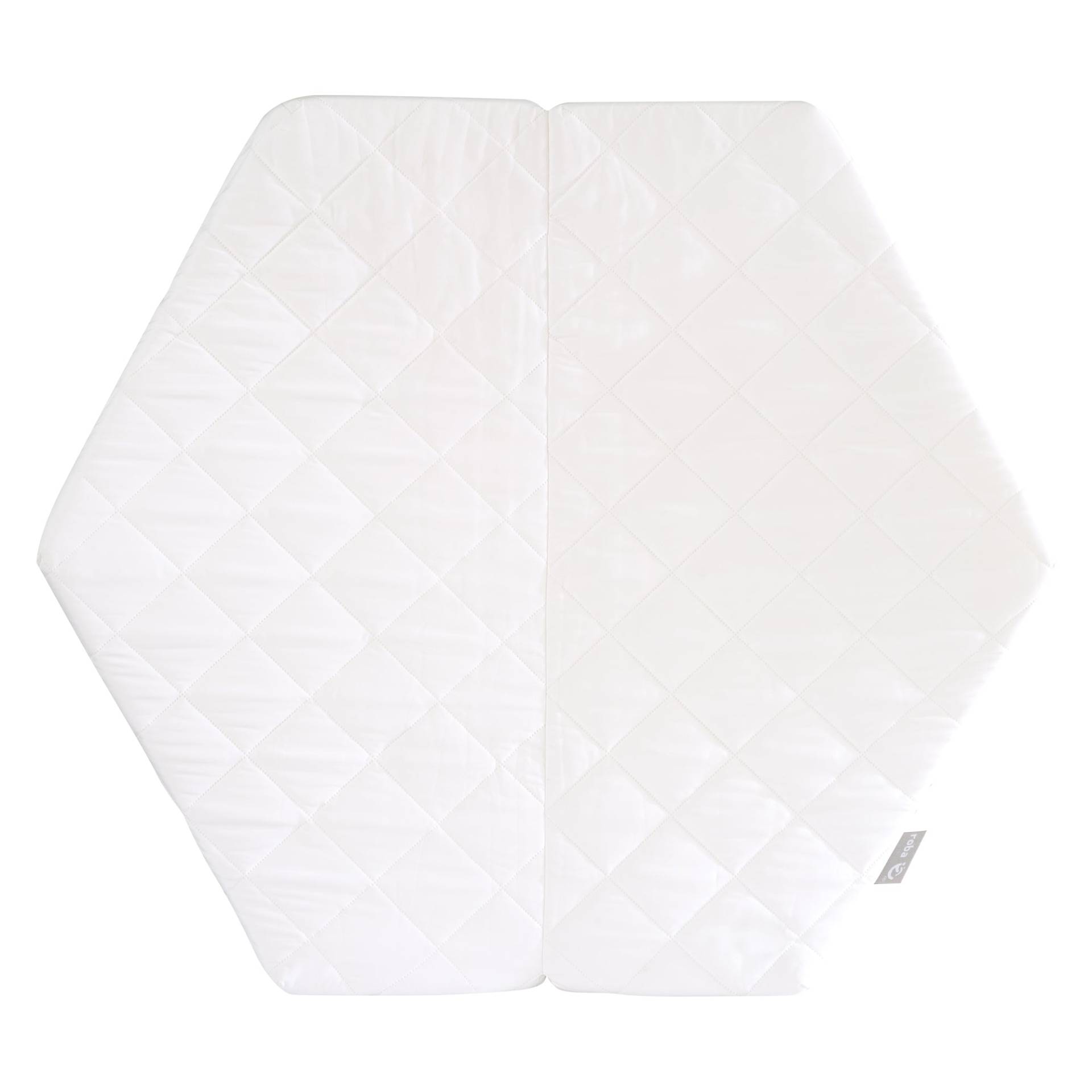 roba Laufgittermatratze, 6-eckig, Laufstall-Matratze weiß, gesteppt, LxBxH 112 x 97 x 4 cm