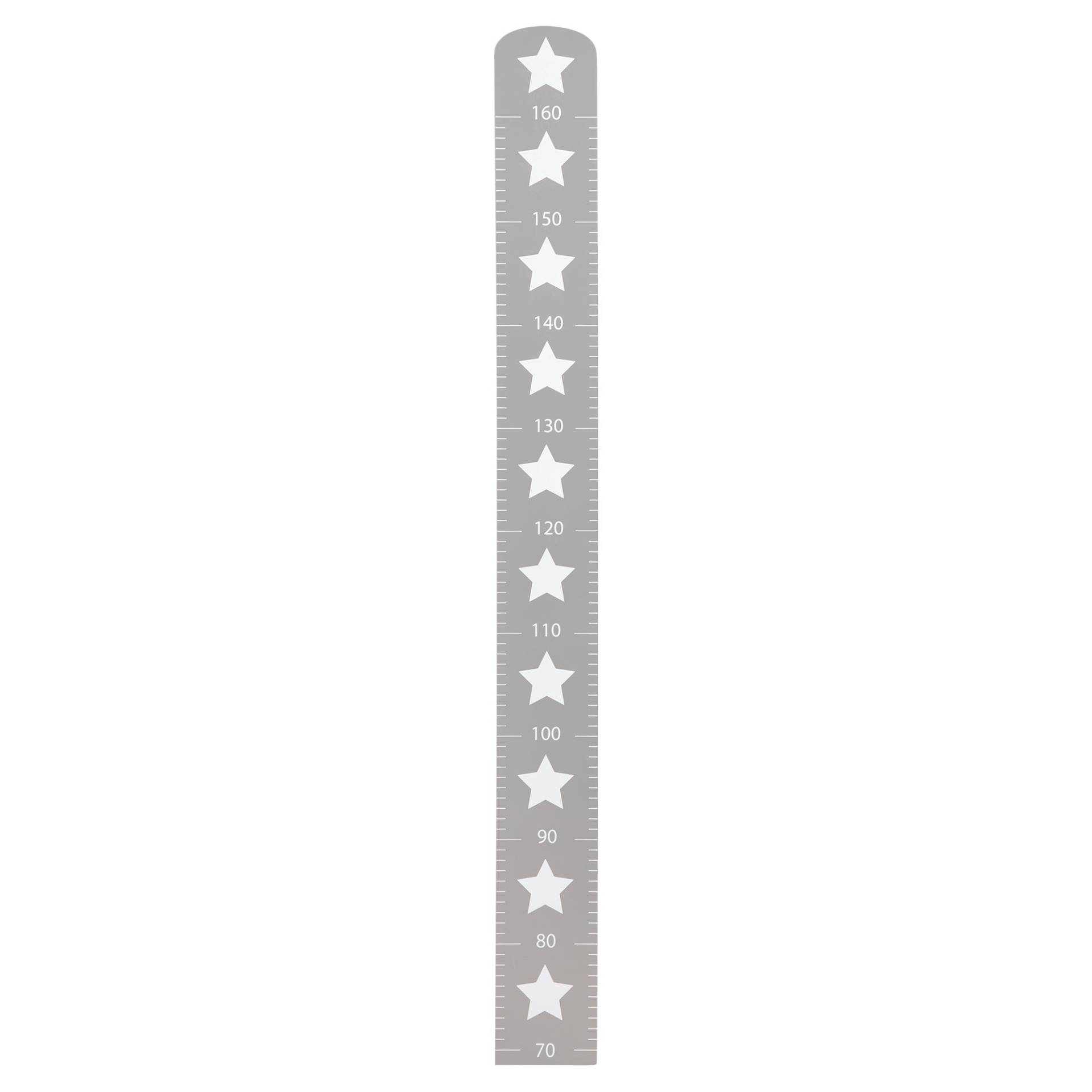 roba Messlatte 'Little Stars' mit Sterne Motiv, Skala bis 160 cm, Messleiste aus Holz, grau
