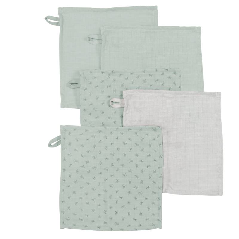 roba Organic 5er Set Waschlappen 'Lil Planet' frosty green, Musselin, Bio-Baumwolle, GOTS, 25 x 25 cm roba Organic 5er Set Waschlappen 'Lil Planet' frosty green, Musselin, Bio-Baumwolle, GOTS, 25 x 25 cm