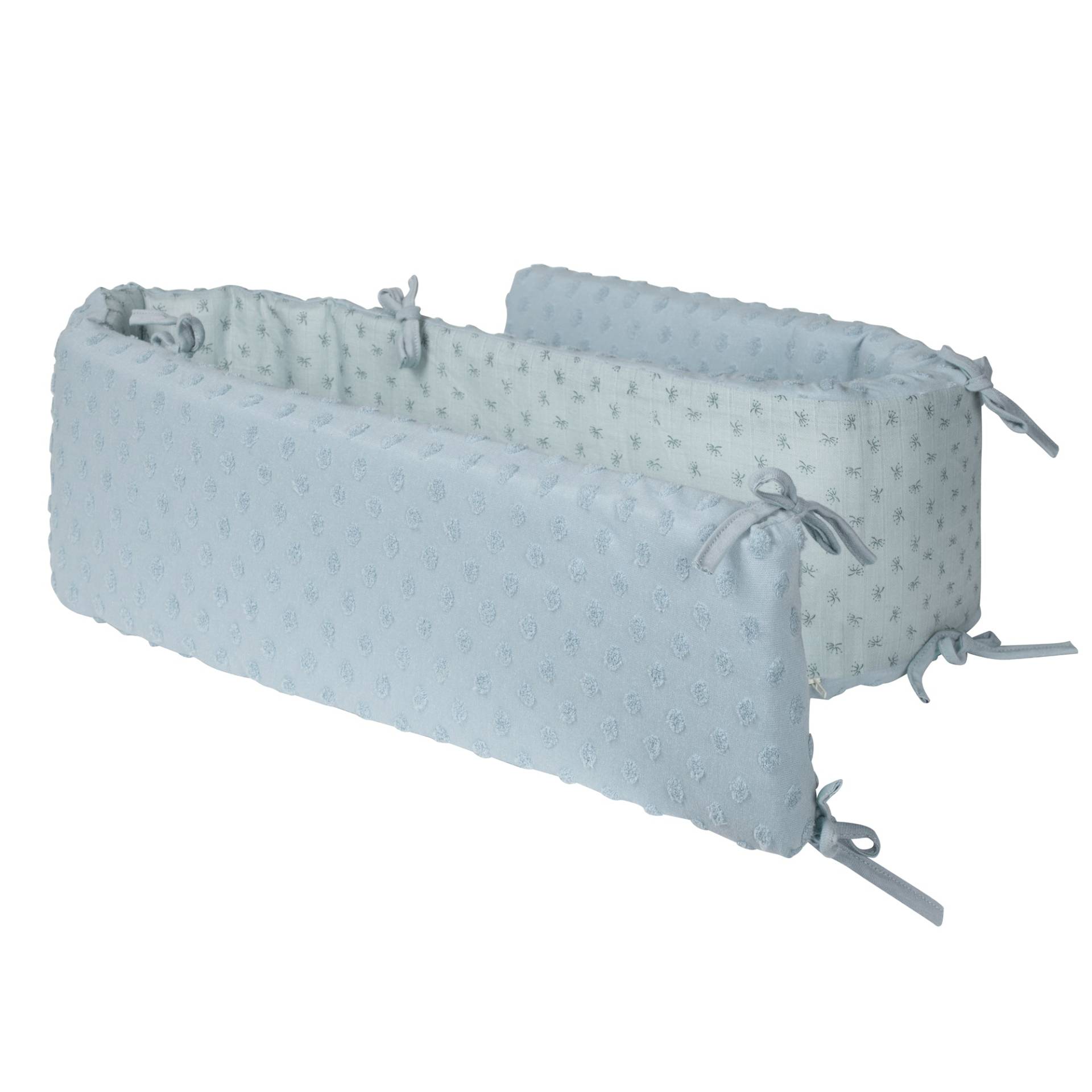 roba Organic Nestchen 'Lil Planet' für Betten 60 x 120 - 70 x 140 cm - Bio-Baumwolle - Hellblau