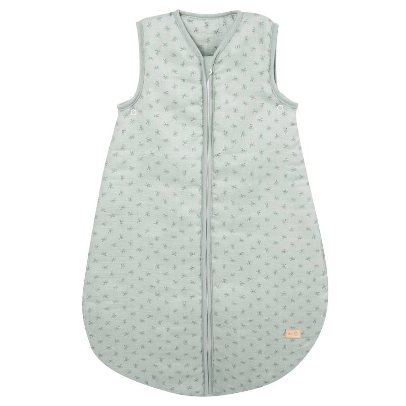 roba Organic Schlafsack 'Lil Planet' frosty green, 70 - 110 cm, aus Bio-Musselin (GOTS)