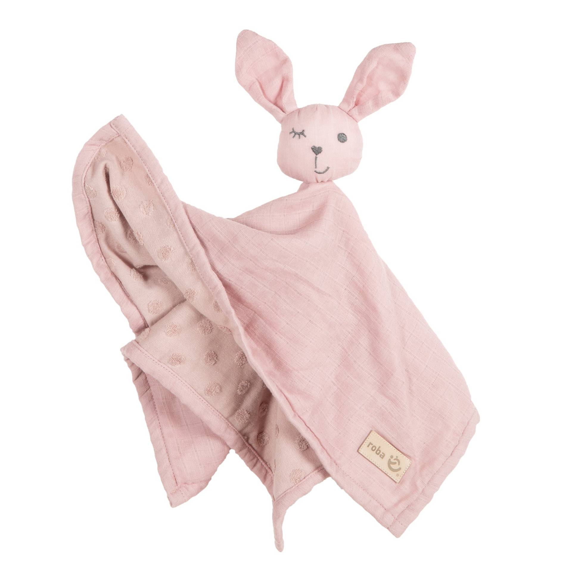 roba Organic Schmusetuch 'Lil Planet' rosa / mauve, 40 x 40 cm, Musselin & Jersey, GOTS zertifiziert