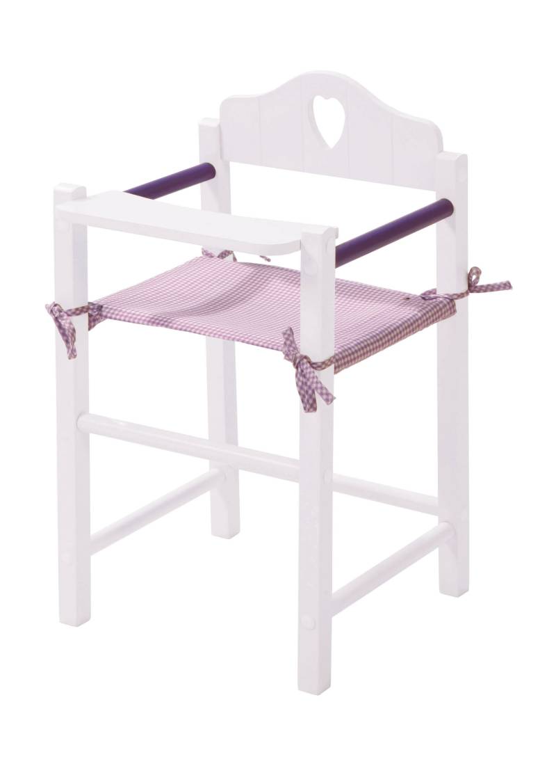 roba Puppenhochstuhl 'Fienchen', Stuhl für Baby- und Kinderpuppen, Puppenzubehör weiß lackiert roba Puppenhochstuhl 'Fienchen', Stuhl für Baby- und Kinderpuppen, Puppenzubehör weiß lackiert