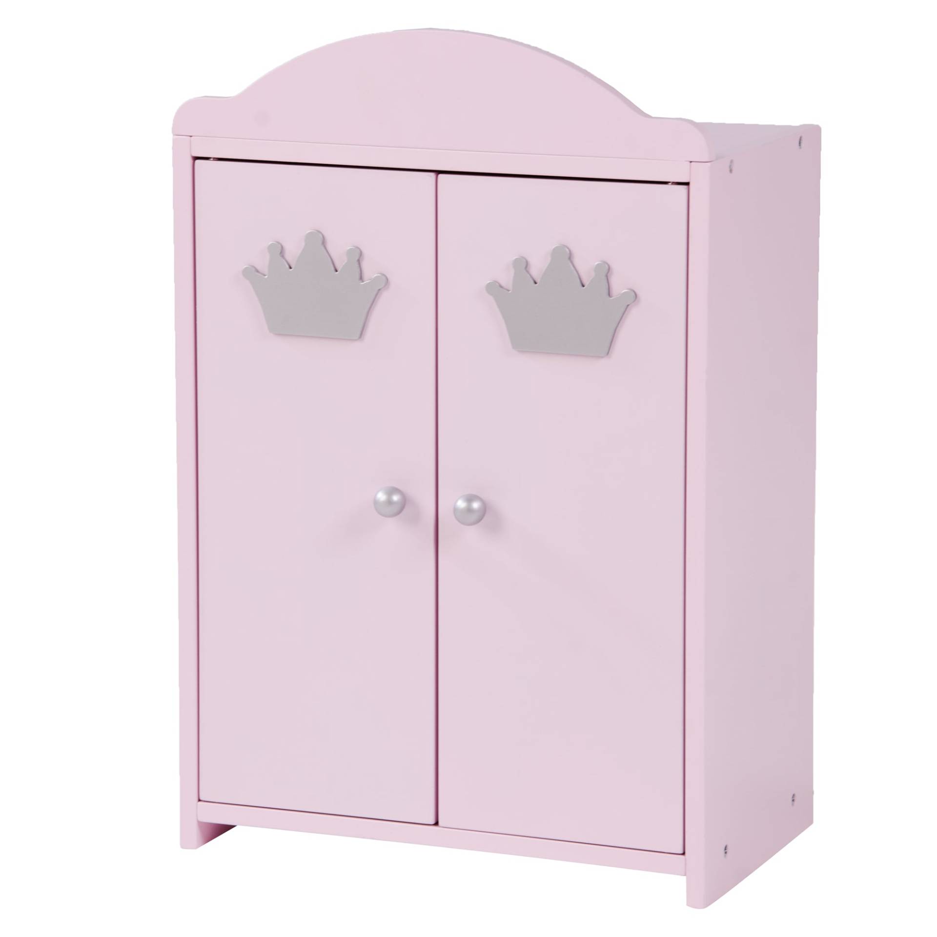 roba Puppenkleiderschrank 'Prinzessin Sophie', 2-türig, rosa lackiert, inkl. Kleiderstange & Boden