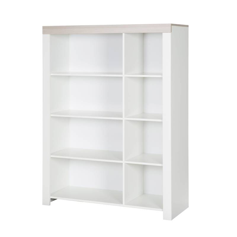 roba Quadratisches Spielregal 'Felicia' mit 8 offenen Fächern - Weiß / Luna Elm