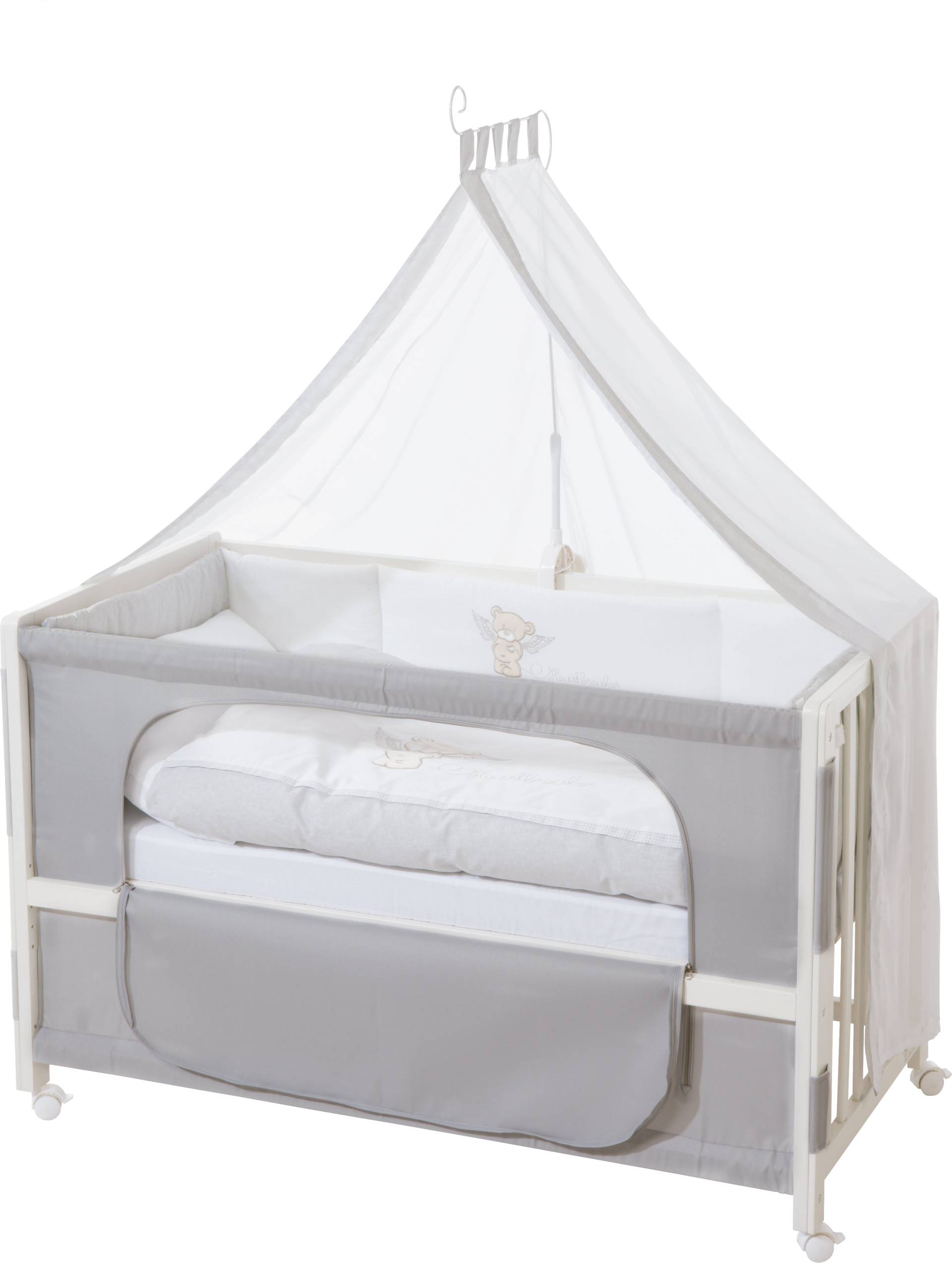 roba Room Bed 'Heartbreaker', 60 x 120 cm, Beistellbett zum Elternbett, komplette Ausstattung