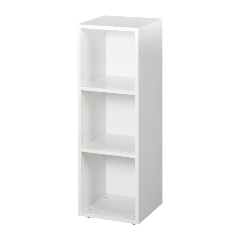 roba Seitenregal weiß, 2 Einlegeböden, Regal für Baby- & Kinderzimmer, HxBxT 88 x 27 x 32 cm