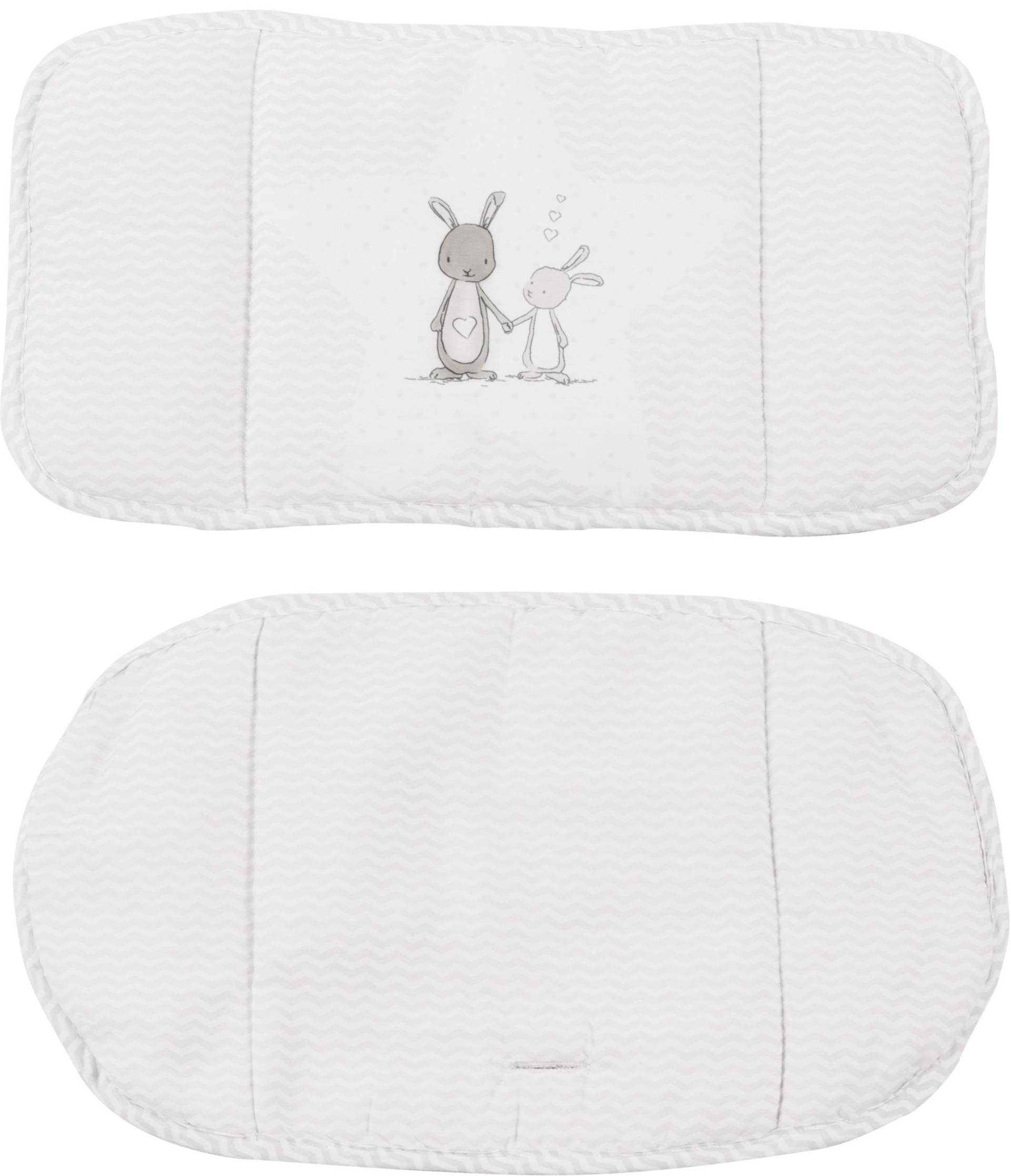 roba Sitzverkleinerer 'Fox & Bunny', 2-teilige Hochstuhleinlage/ Sitzkissen für Treppenhochstühle
