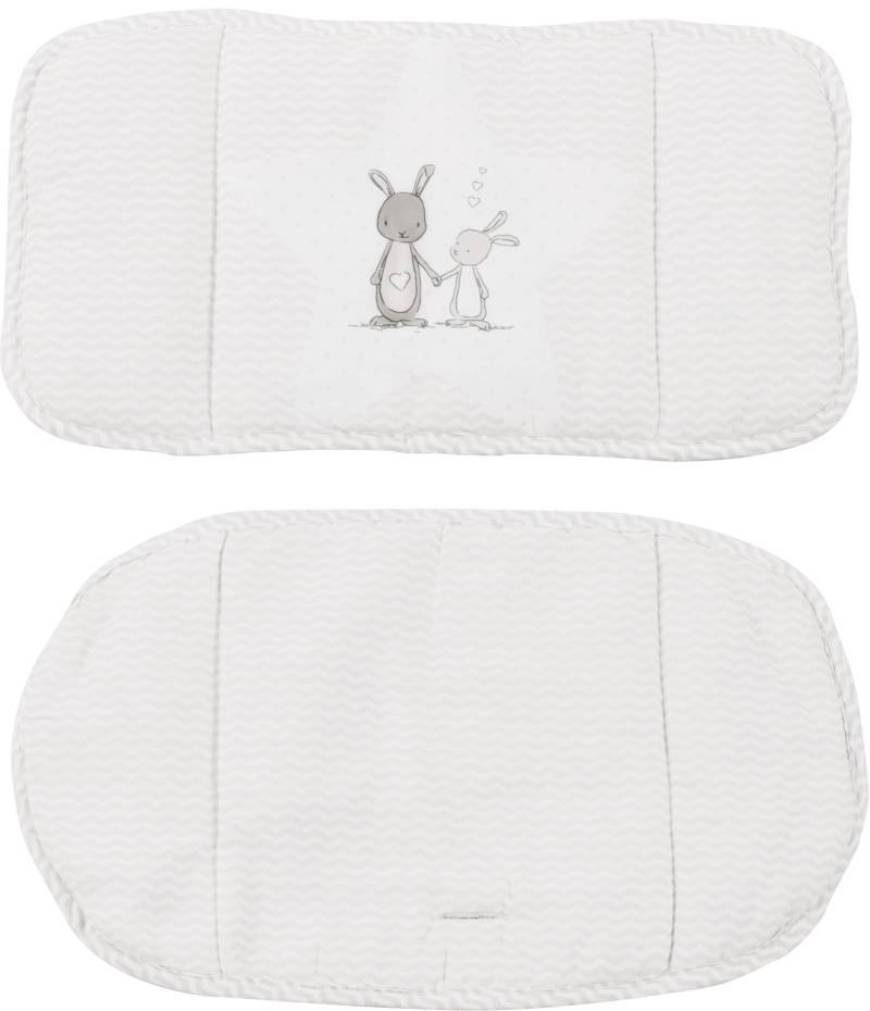 roba Sitzverkleinerer 'Fox & Bunny', 2-teilige Hochstuhleinlage/ Sitzkissen für Treppenhochstühle