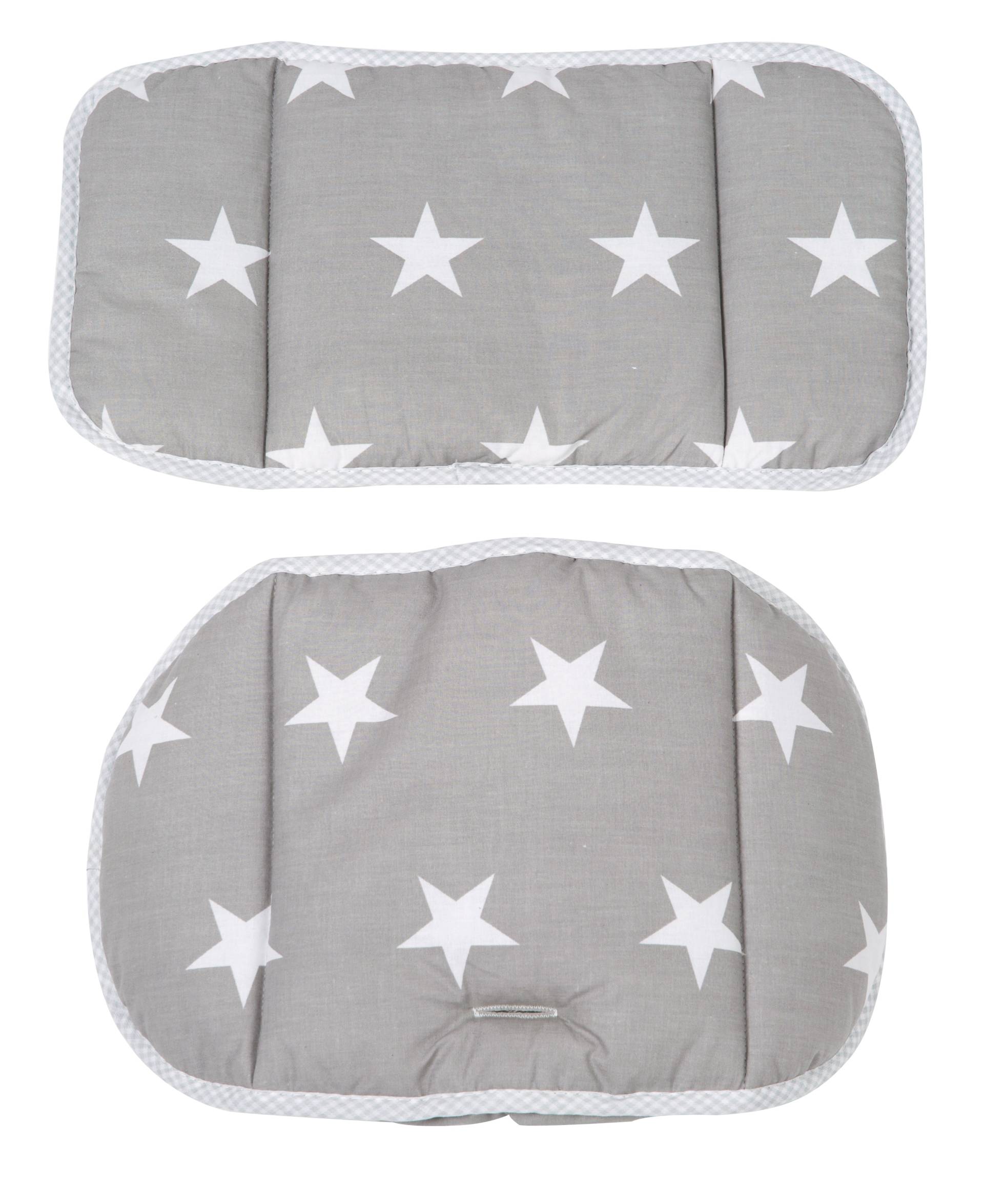 roba Sitzverkleinerer 'Little Stars', 2-teilige Hochstuhleinlage/ Sitzkissen für Treppenhochstühle