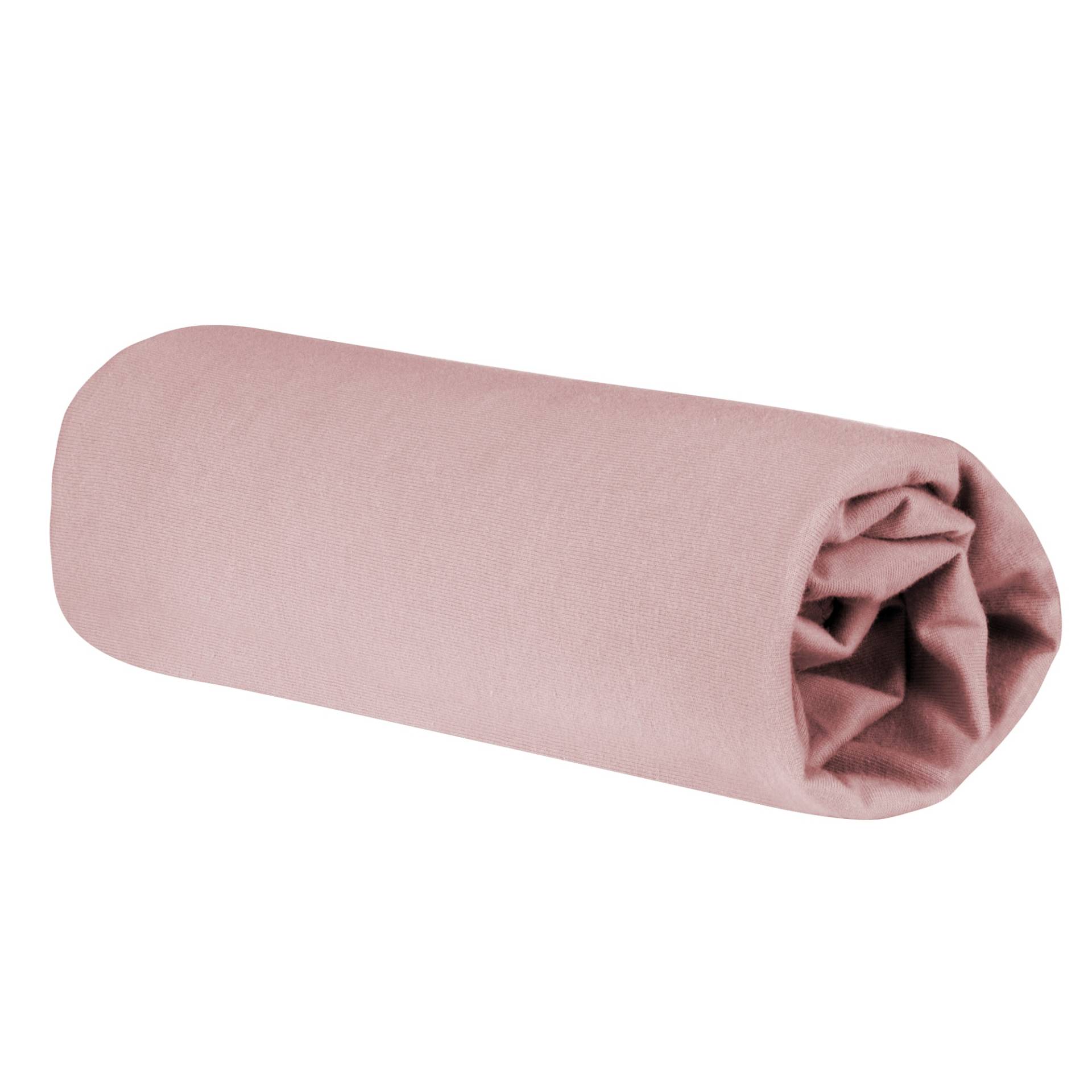 roba Spannbettlaken 'Lil Planet' rosa/mauve, aus Single Jersey, 100 % Bio-Baumwolle