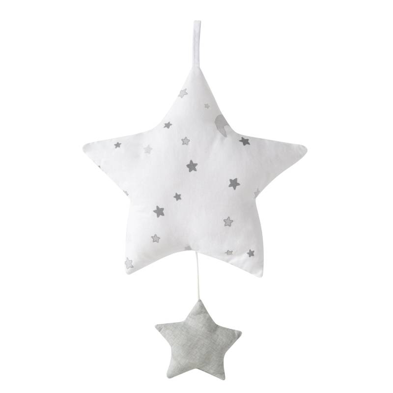 roba Spieluhr 'Sternenzauber grau', Einschlafhilfe, Textil-Stern waschbar, Babyzimmer Deko grau/weiß roba Spieluhr 'Sternenzauber grau', Einschlafhilfe, Textil-Stern waschbar, Babyzimmer Deko grau/weiß