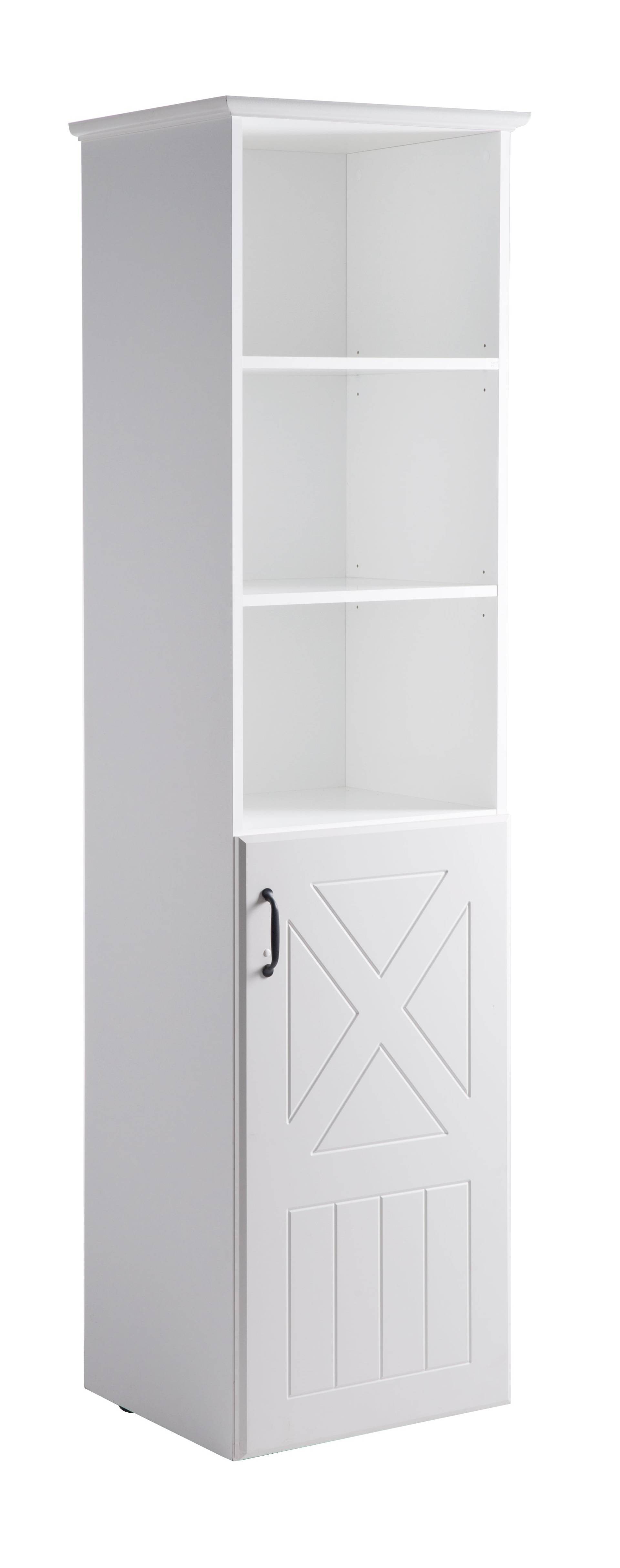 roba Standregal 'Constantin', weiß, Holzregal für Kinderzimmer, Soft Close-Technik, Baby/Kindermöbel
