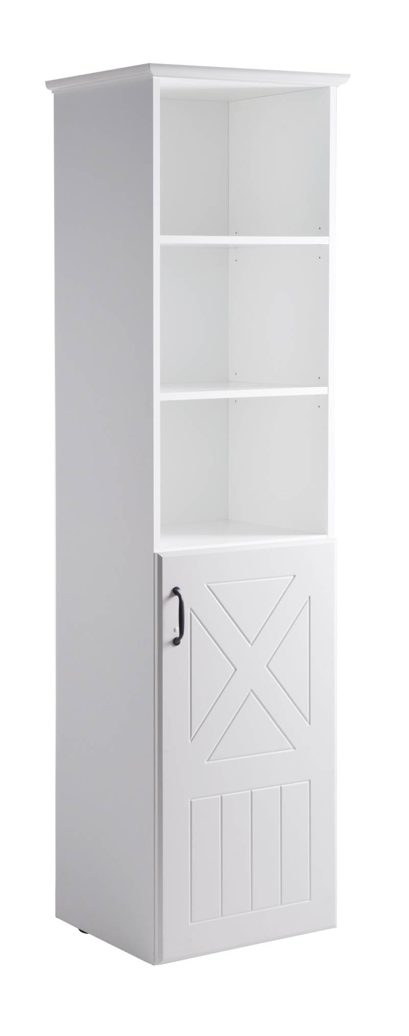 roba Standregal 'Constantin', weiß, Holzregal für Kinderzimmer, Soft Close-Technik, Baby/Kindermöbel