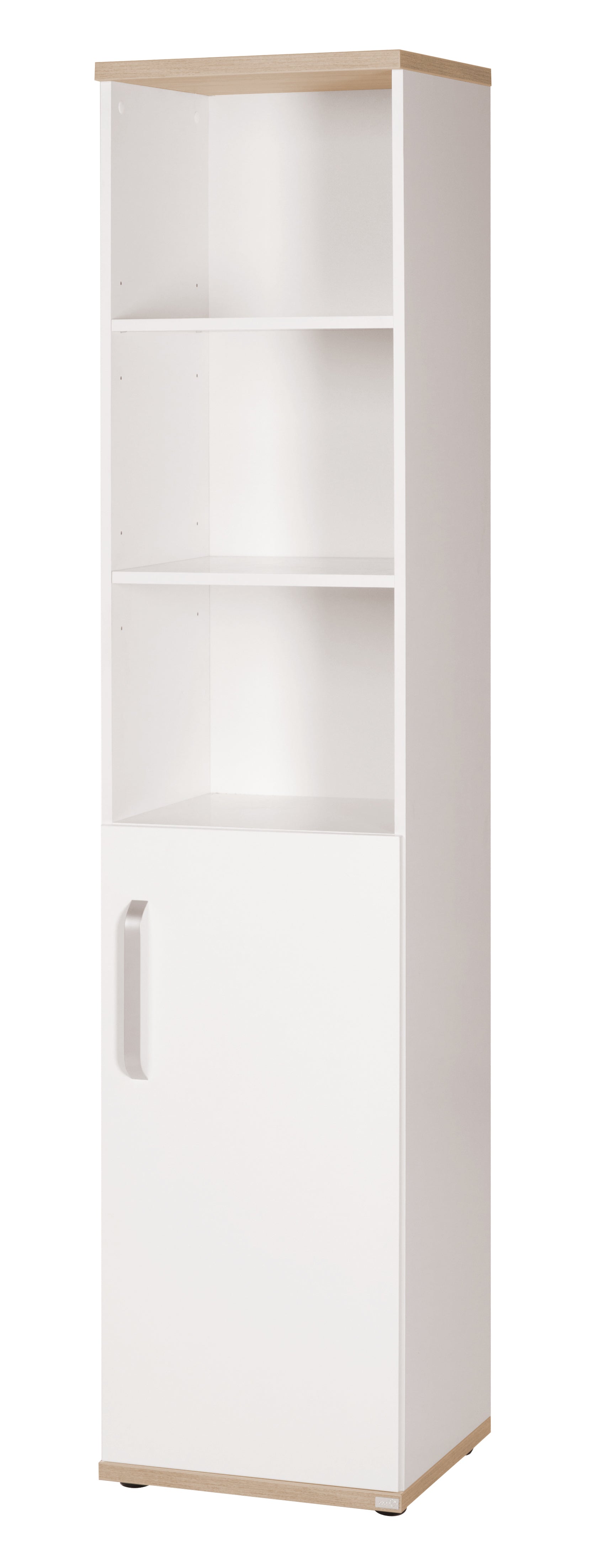 roba Standregal 'Pia' mit Korpus & Fronten weiß, Dekor 'San Remo Eiche‘, Regal aus Holz