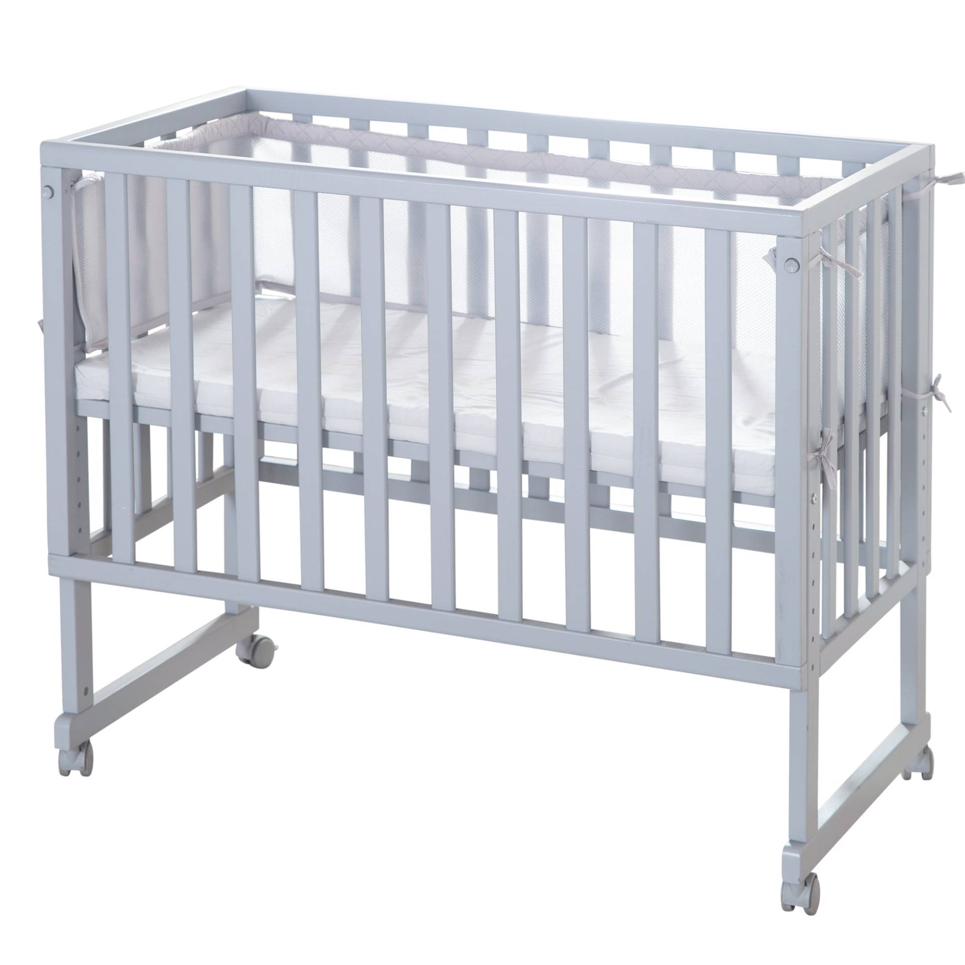 roba Stuben- & Beistellbett 'roba Style' 3 in 1 in taupe inkl. Matratze & Nestchen