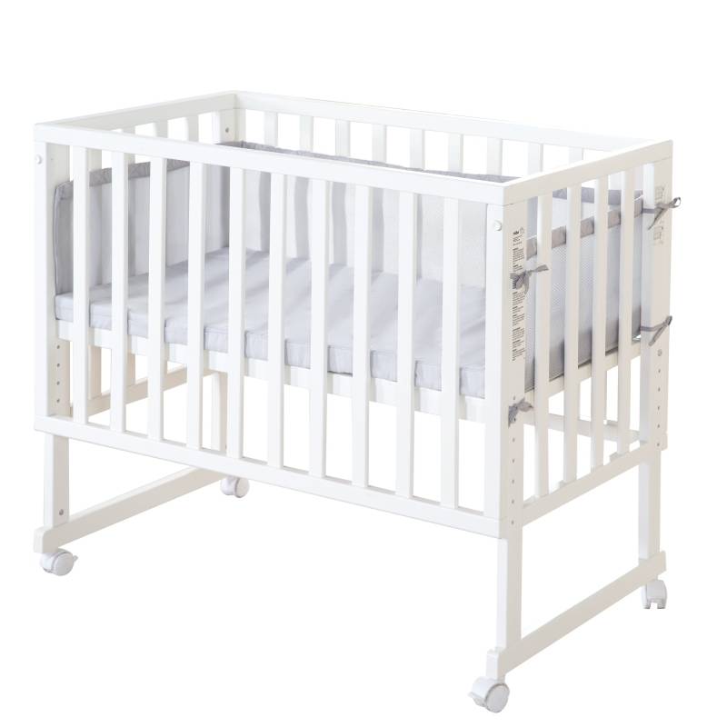 roba Stuben- & Beistellbett 'roba Style' 3 in 1 mit Barriere, Holz weiß, inkl. Matratze & Nestchen roba Stuben- & Beistellbett 'roba Style' 3 in 1 mit Barriere, Holz weiß, inkl. Matratze & Nestchen