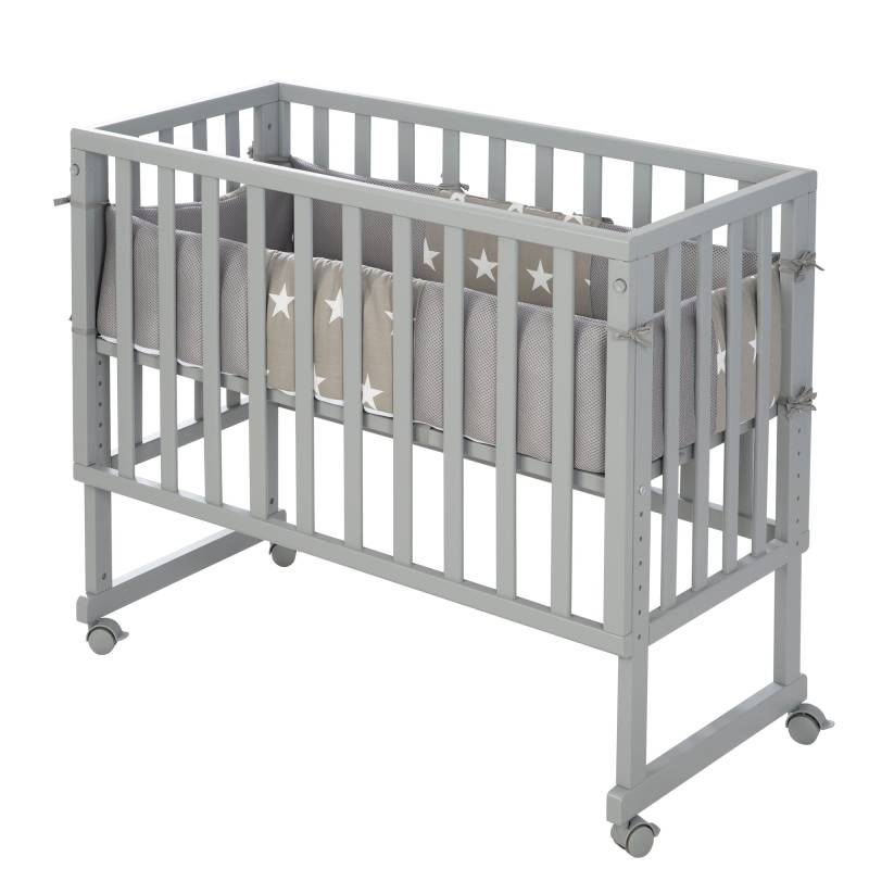 roba Stuben- & Beistellbett 'safe asleep®' 3 in 1 inkl. Matratze & Nestchen 'Little Stars'