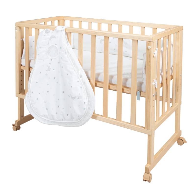 roba Stubenbett 'safe asleep®' 3 in 1, 'Sternenzauber', Beistellbett, Babybett & Bank, natur, inkl. Zubehör