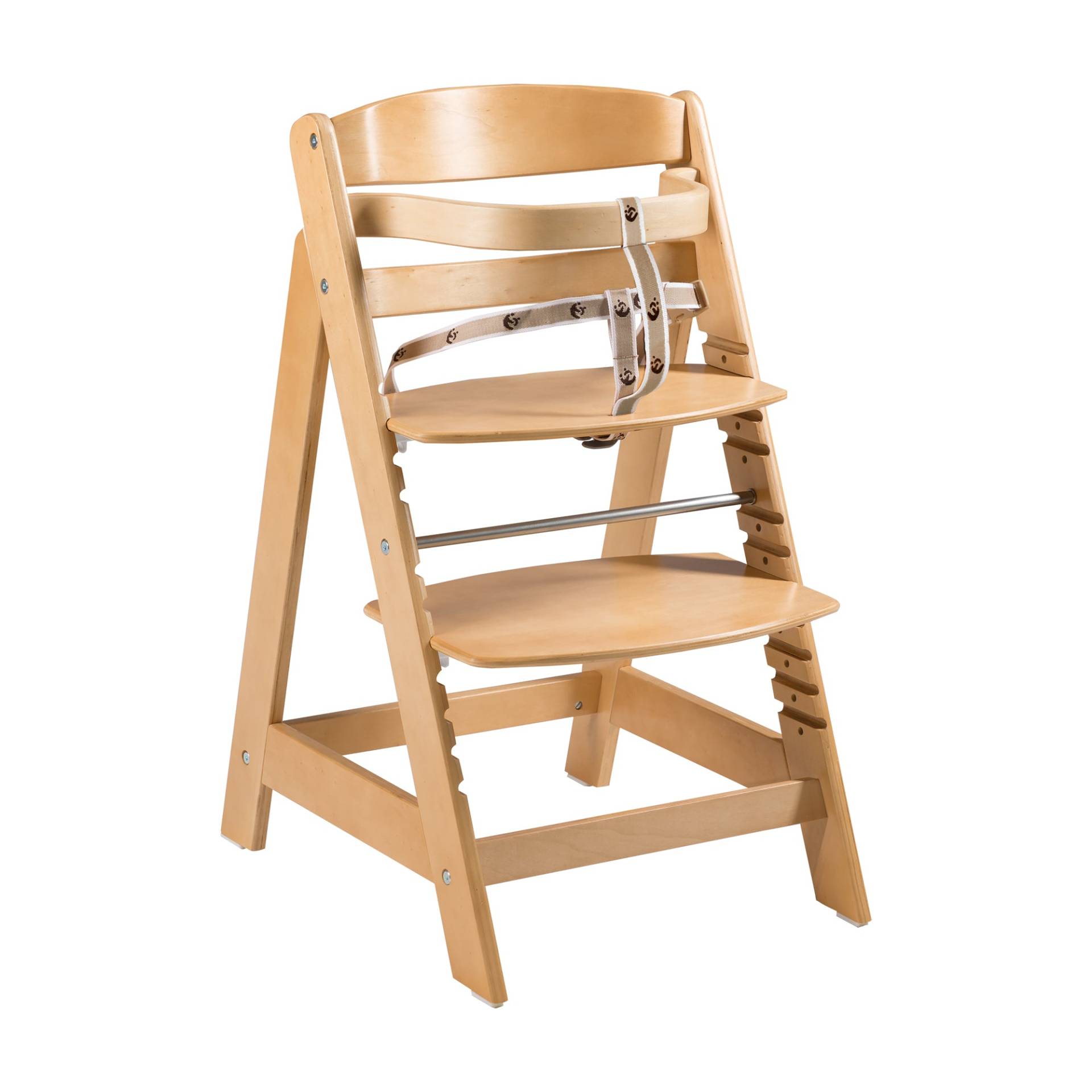 roba Treppenhochstuhl 'Sit Up Click', mitwachsend, innovativer Klickverschluss, Holz, naturfarben