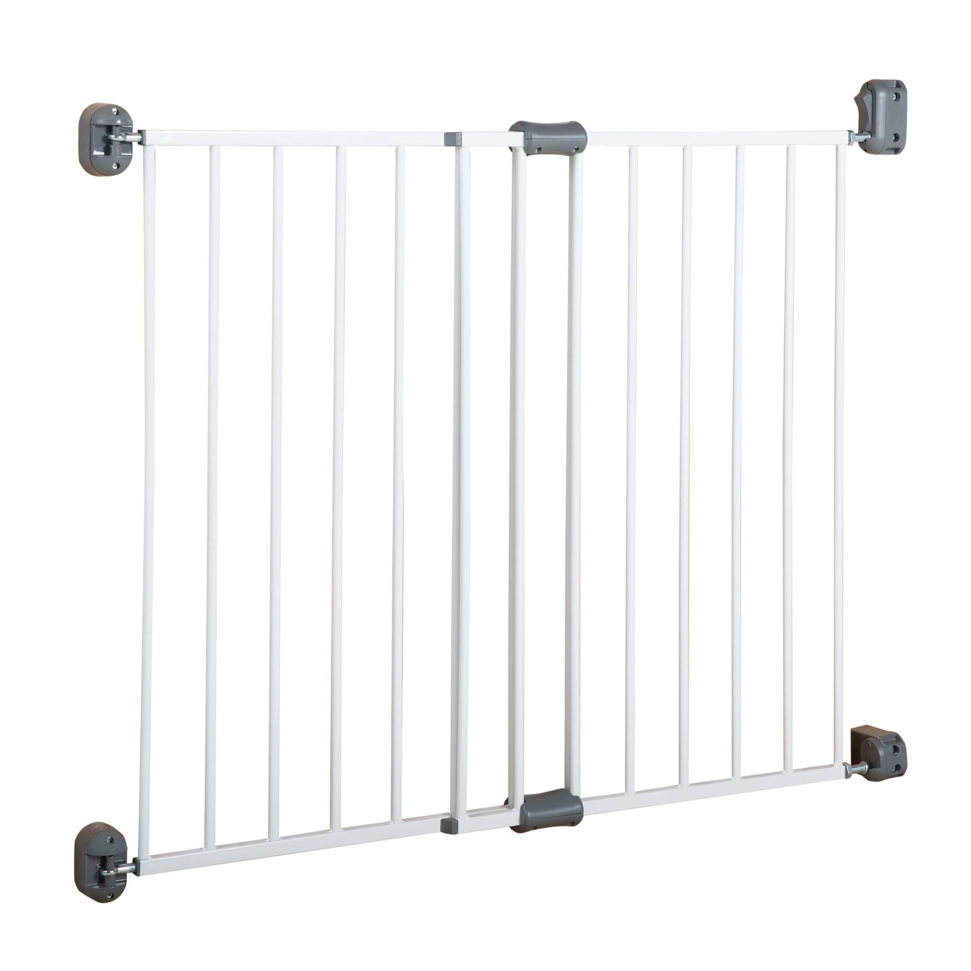 roba Türschutzgitter 'Easy Step', Metall Schutzgitter weiß, extra hoch, variable Breite 60 - 97 cm