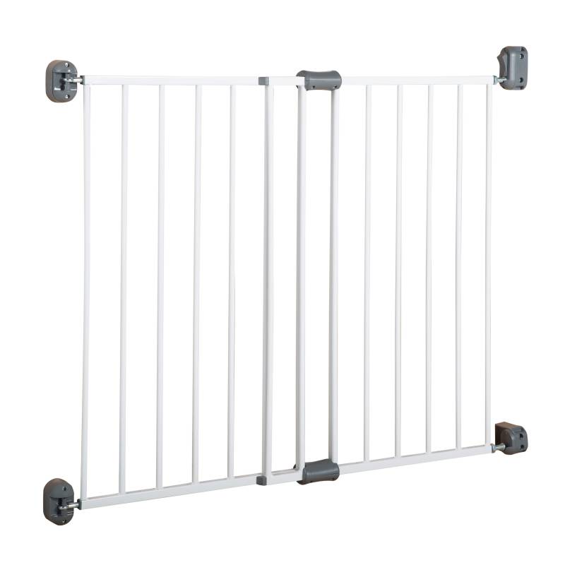 roba Türschutzgitter 'Easy Step', Metall Schutzgitter weiß, extra hoch, variable Breite 60 - 97 cm