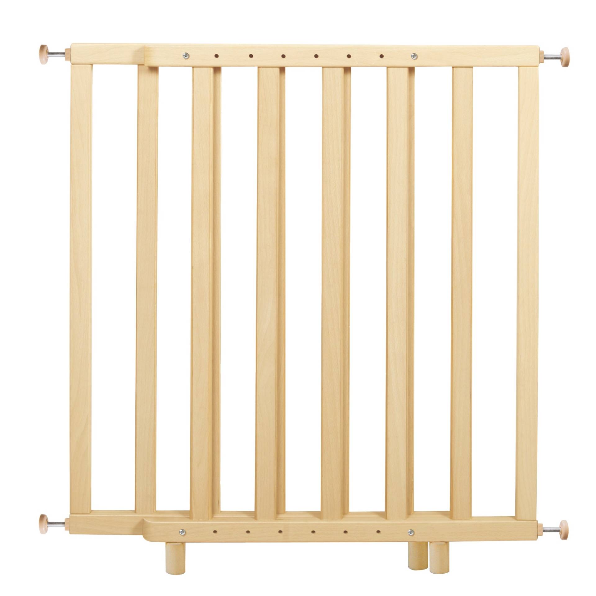 roba Türschutzgitter zum Klemmen, natur, Breite 62 - 106 cm, Treppengitter für Kinder & Haustiere