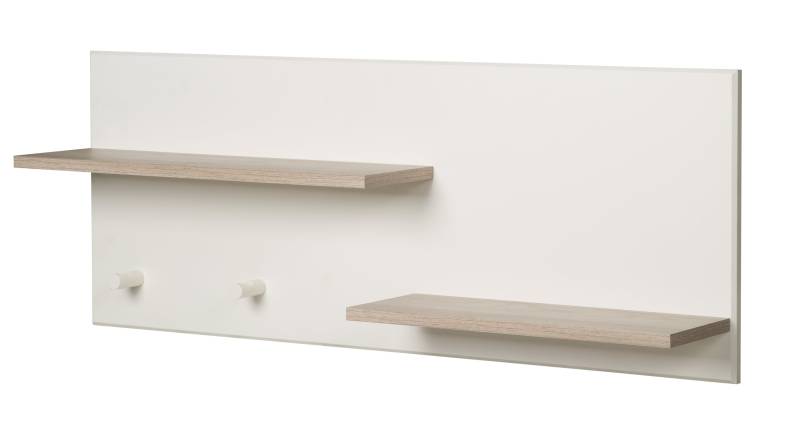roba Wandregal 'Felicia', Wandboard über Wickelkommode, 2 Ablagen, 2 Haken, weiß/ Luna Elm roba Wandregal 'Felicia', Wandboard über Wickelkommode, 2 Ablagen, 2 Haken, weiß/ Luna Elm