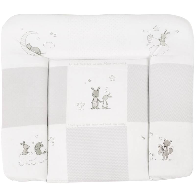 roba Wickelauflage 'Fox & Bunny', 85 x 75 cm, weiche Wickelunterlage, PU beschichtet roba Wickelauflage 'Fox & Bunny', 85 x 75 cm, weiche Wickelunterlage, PU beschichtet