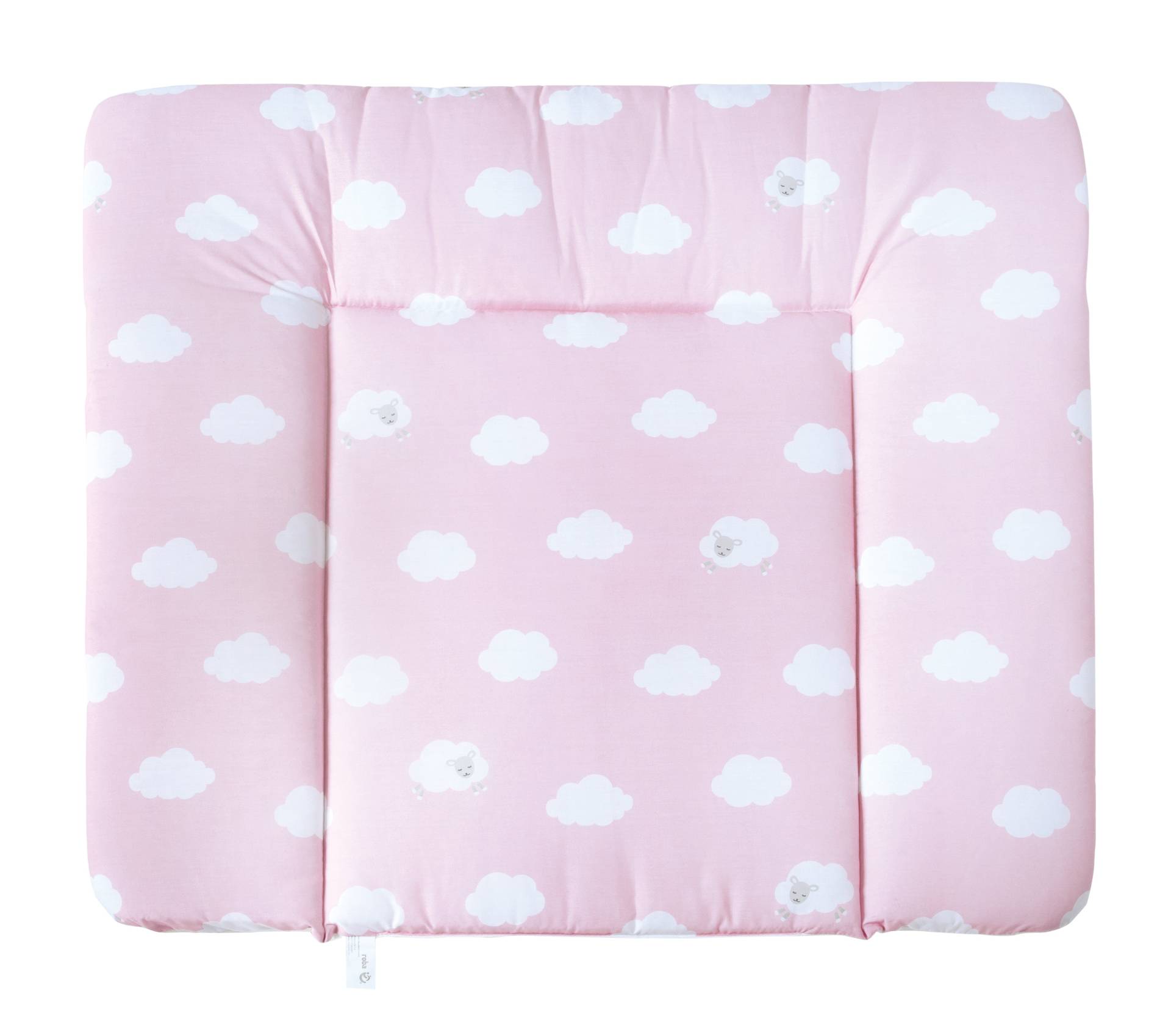 roba Wickelauflage 'Kleine Wolke rosa',  85 x 75 cm, weiche Wickelunterlage, PU beschichtet
