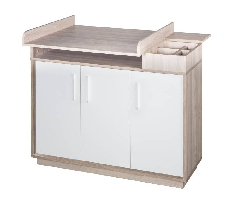 roba Wickelkommode 'Olaf' mit Wickelansatz, Weiß/Luna Elm, Wickelhöhe 92,5 cm roba Wickelkommode 'Olaf' mit Wickelansatz, Weiß/Luna Elm, Wickelhöhe 92,5 cm