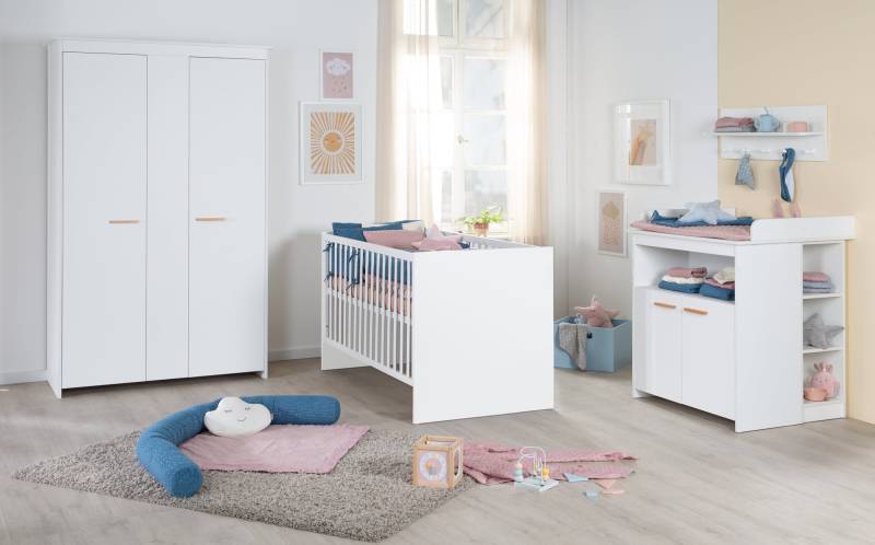 roba Zimmer Set 'Lilo' - Kombi-Bett 70x140 + Wickelkommode + Kleiderschrank - Weiß roba Zimmer Set 'Lilo' - Kombi-Bett 70x140 + Wickelkommode + Kleiderschrank - Weiß