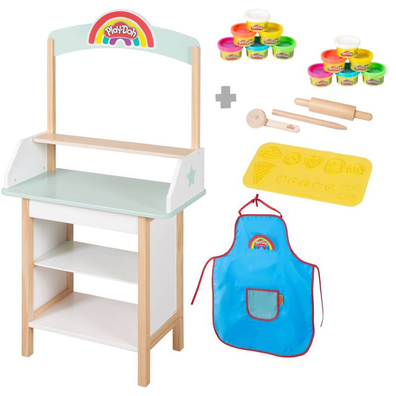 roba roba x Play-Doh Eisstand inkl. Knetzubehör - Aus FSC-zertifiziertem Holz