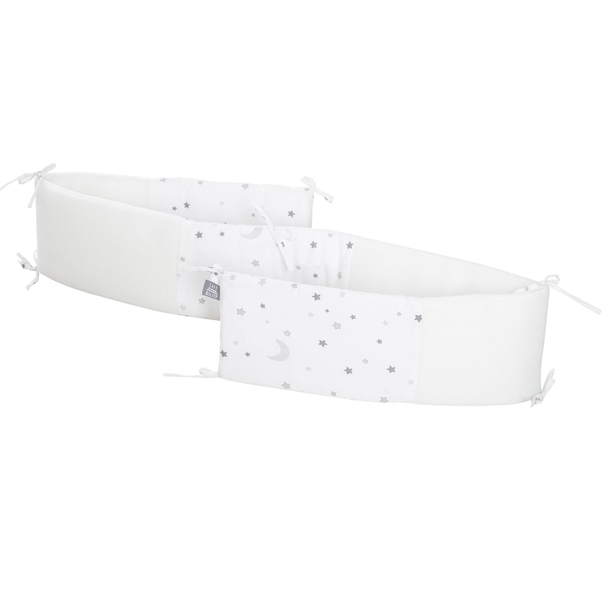 roba 'safe asleep®' Nestchen Easy Air 'Sternenzauber grau', luftzirkulierend, mit AIR-Balance-System