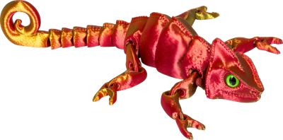 rot, Kristalltier Chamäleon rot, Kristalltier Chamäleon