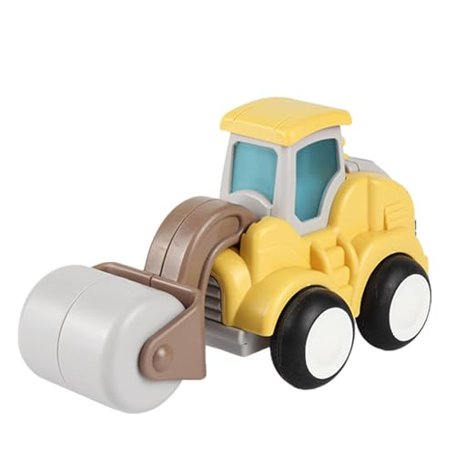 biteatey Baggerspielzeug für Jungen, Spielzeugfahrzeug für Kinder | Inertia Press and Go Baggerspielzeug | Realistisches technisches Kinderfahrzeug, tragbare Spielzeug-Straßenwalze zur Verbesserung von biteatey