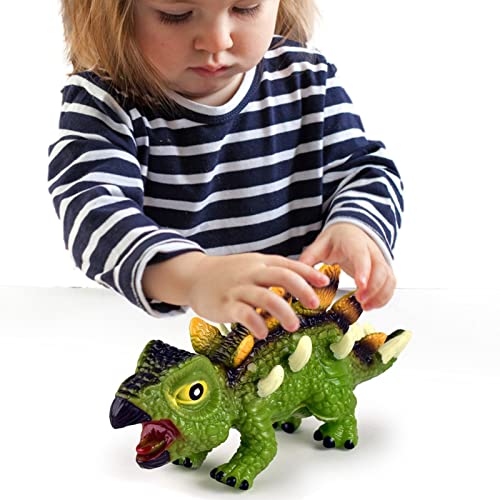 biteatey Realistisches Dinosaurierspielzeug | Quietschendes Dinosauriermodell simuliert | Langlebiges Dinosaurierspielzeug, Mini-Kinderornamente für Mädchen, Jungen, Dinosaurierliebhaber ab 3 Jahren von biteatey