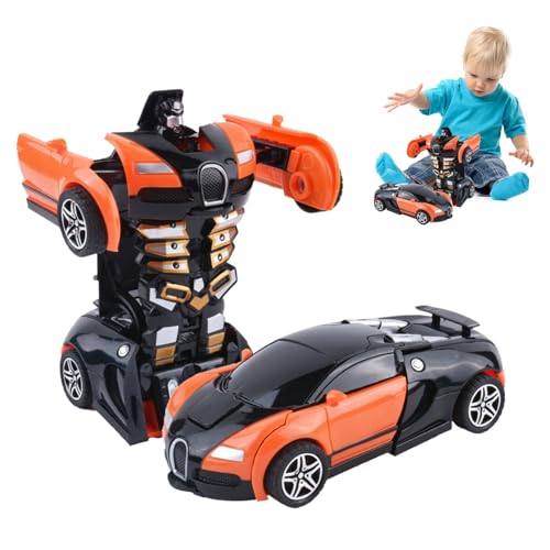 biteatey Roboter-Autospielzeug verwandeln,Auto-Spielzeug verwandeln - Roboterauto-Spielzeugfahrzeuge | Actionfiguren-Autos für Kleinkinder, 2-in-1-Transformationsauto, zurückziehbare Autos, von biteatey