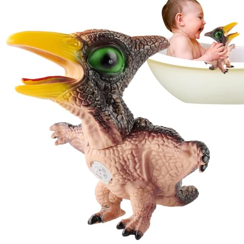 biteatey Sound-Dinosaurier-Spielzeug, Soft Gum Vocal Dinosaur - Realistisches quietschendes Gummi-Dinosaurierspielzeug mit Sound - Fallsicheres Gesangs-Dinosaurier-Modellspielzeug für Jungen und von biteatey