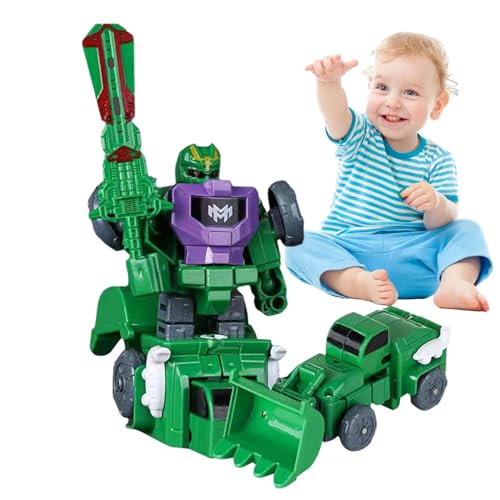 biteatey Transformierender Roboter-Konstruktionsspielzeug,Transformierender Autoroboter | Jungen-Baufahrzeug 2-in-1-Transformationsspielzeug,Kreatives und lustiges Kinder-Puzzle-Spielzeug, von biteatey