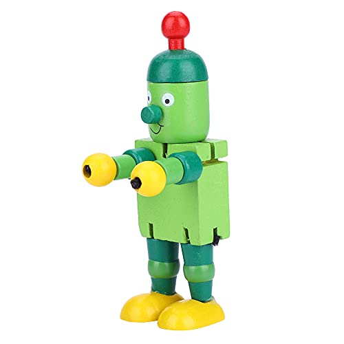 Roboterspielzeug, Holzmaterial Helle Farbe Kinderroboterspielzeug, für(Grün) von bizofft