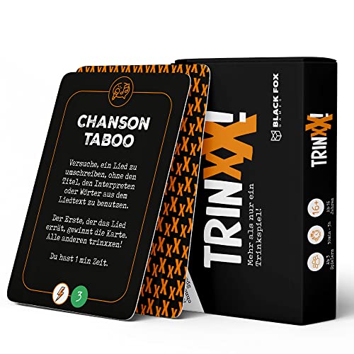 black fox games Trinxx – DAS wasserfeste saufspiel mit NEUEN und KREATIVEN Aufgaben – Partyspiel Spieleabend Kartenspiel - ideal für die Weihnachtsfeier black fox games Trinxx – DAS wasserfeste saufspiel mit NEUEN und KREATIVEN Aufgaben – Partyspiel Spieleabend Kartenspiel - ideal für die Weihnachtsfeier von black fox games