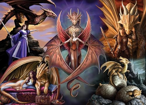bluebird Puzzle Anne Stokes - Dragon Fellowship - 1000 Teile von bluebird