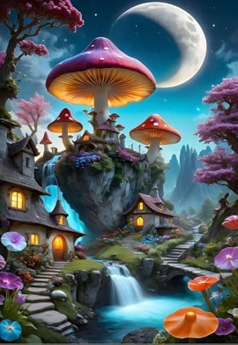 bluebird Puzzle Mushroom Town - 1000 Teile von bluebird