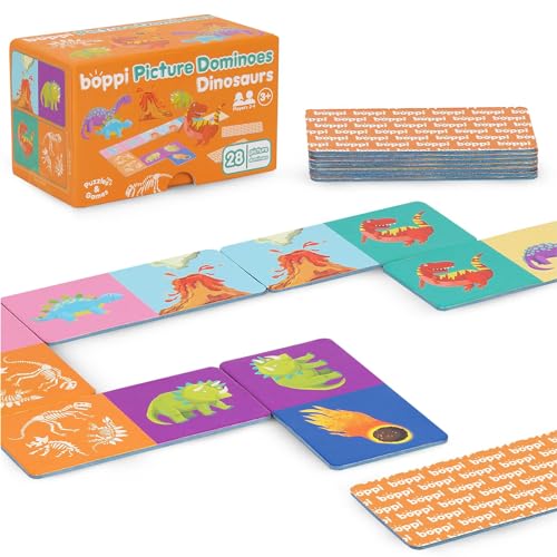 boppi Picture Dominos Spiel für Kleinkinder - Dinosaurier Dominosteine von boppi