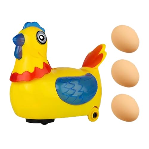 borek Hühnerspielzeug-Küken, kreatives Hühnerspielzeug mit Universalrädern, realistisches Henne-Stoffkükenspielzeug, Plüsch-Hühnerspielzeugküken für das Spielen auf dem Bauernhof von Kindern von borek