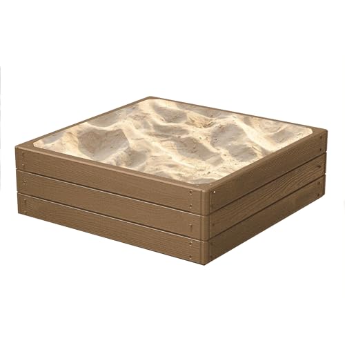 Sandkasten Sandkiste Kunststoff Garten Holzimitat 75,5x75,5x25 cm Outdoor Spielzeug Kinder DIY Sandkasten Bausatz braun einfache Montage -perfekt für Frühling und Sommer Sandkasten Sandkiste Kunststoff Garten Holzimitat 75,5x75,5x25 cm Outdoor Spielzeug Kinder DIY Sandkasten Bausatz braun einfache Montage -perfekt für Frühling und Sommer von botle