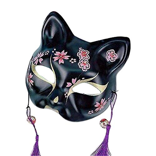 bozitian Maske Fox Half Face Handgemalte Japan Fox Maske Kitsune Cosplay Maskerade Halloween Party Kostü Schablonen Für Spezielle Requisiten bozitian Maske Fox Half Face Handgemalte Japan Fox Maske Kitsune Cosplay Maskerade Halloween Party Kostü Schablonen Für Spezielle Requisiten von bozitian