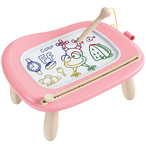 bravokids Spielzeug ab 1 Jahr Zaubertafel Geschenk 1 2 3 Jahre alt Jungen Mädchen Magnettafel Kinder Reisespiele Lernspielzeug für Kinder (Rosa) von bravokids